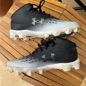 Under Armour Black and White football cleats
